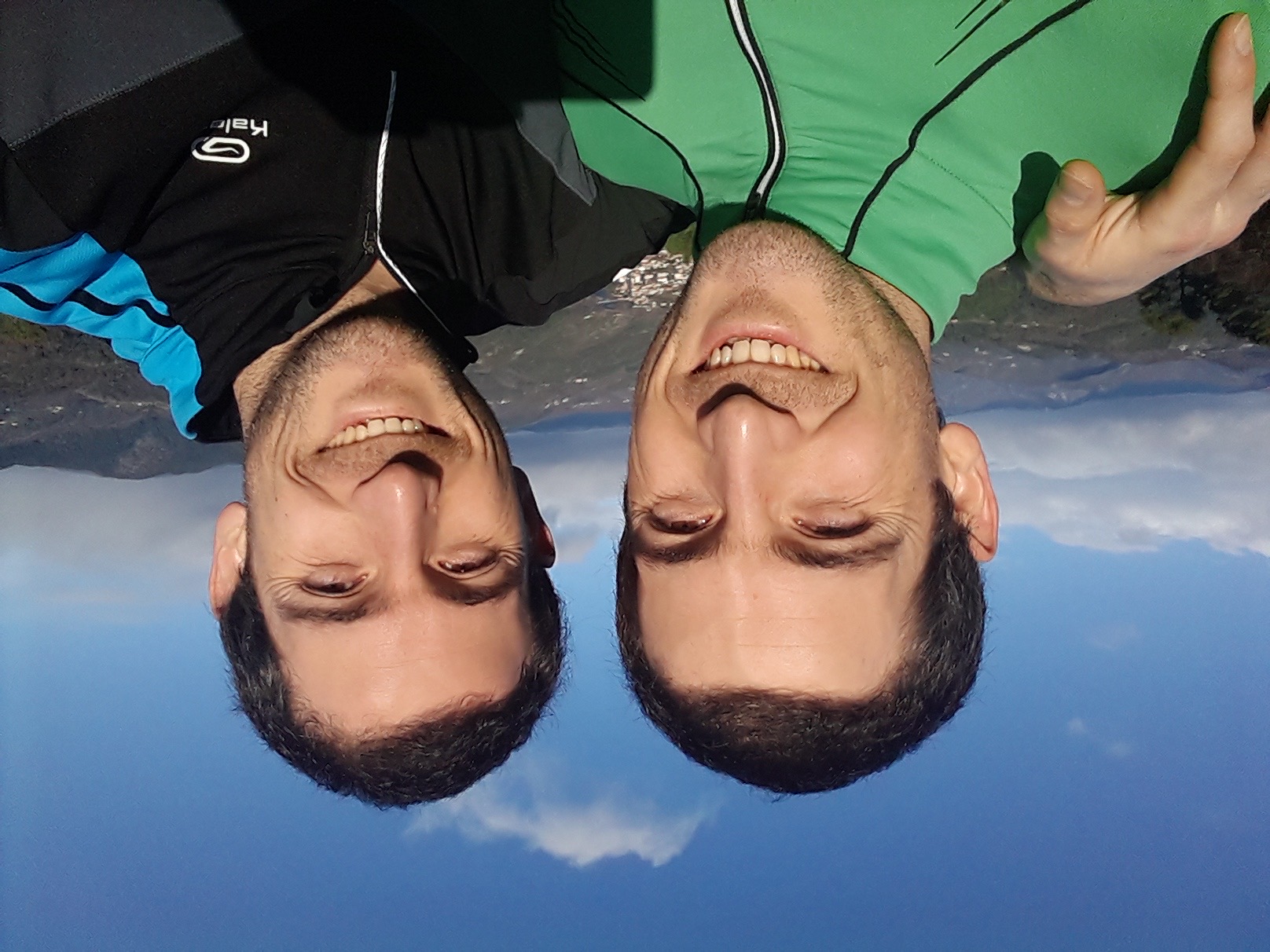 Mathieu's twin brothers, Etienne and Damien, 2019